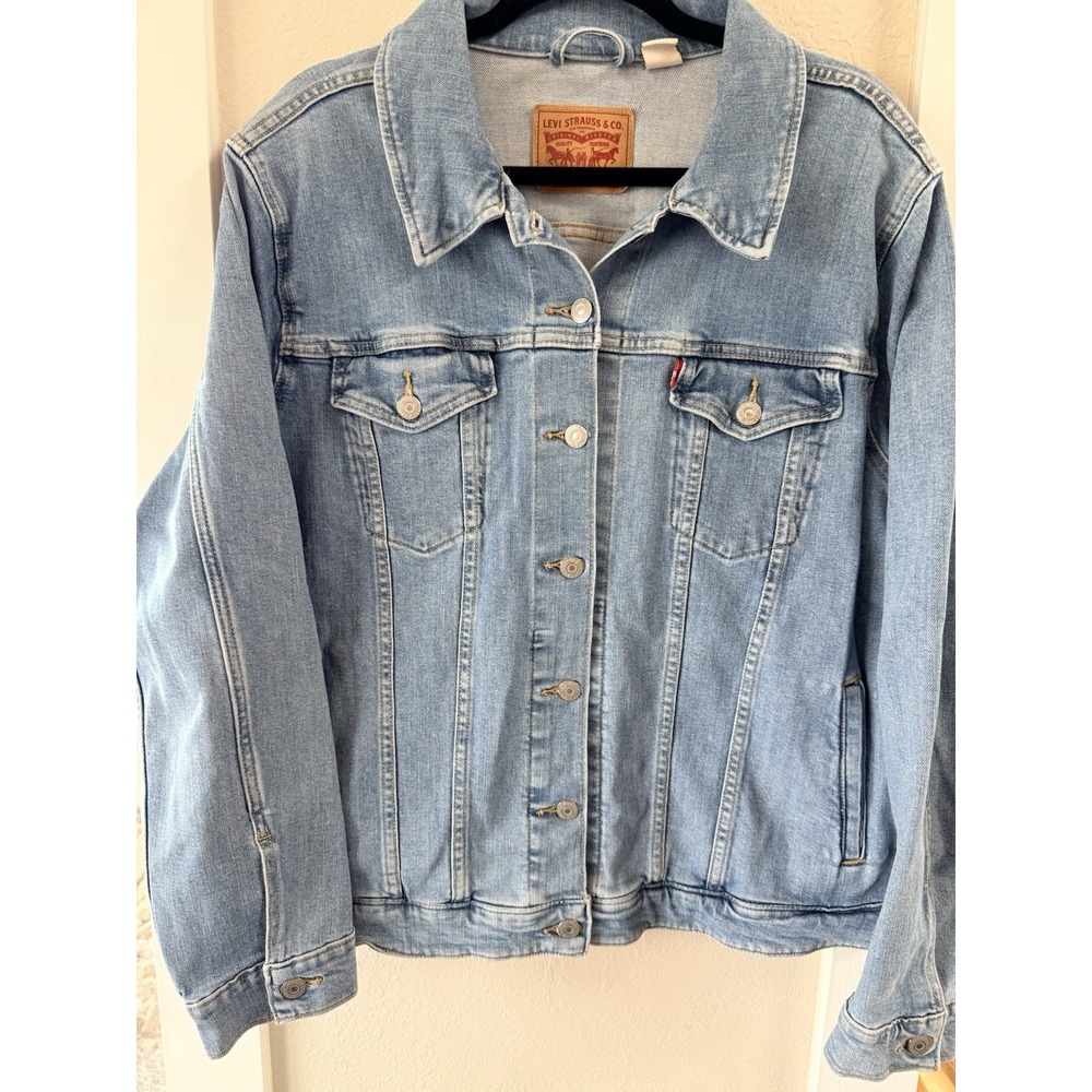 Levi's Women's Blue Denim Original Trucker Jacket Size 3XL